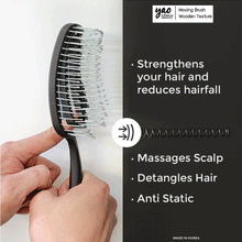 Load image into Gallery viewer, Yao Moving Mini Hair Brush (for short length hair)