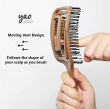 Load image into Gallery viewer, Yao Moving Mini Hair Brush (for short length hair)
