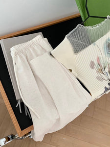 Lauren drawstring linen pants