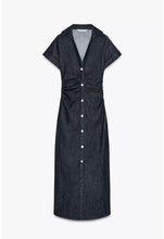 Load image into Gallery viewer, Yoshi denim dress
