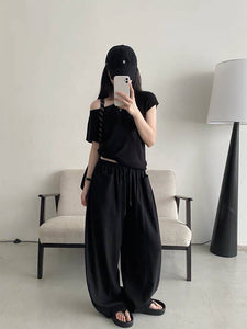 Lauren drawstring linen pants