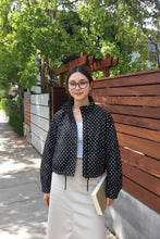 Load image into Gallery viewer, Amber polka dot in black
