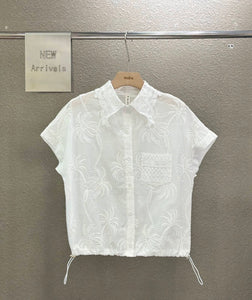 Jane eyelet top