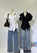 Load image into Gallery viewer, Thea collared top
