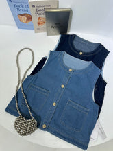 Load image into Gallery viewer, Vivian denim top
