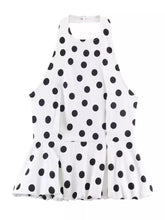 Load image into Gallery viewer, Quinn polka dot peplum top
