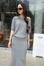 Load image into Gallery viewer, Heather soft knit set
