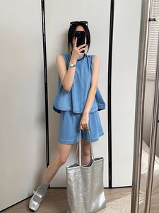 Cecille soft denim set