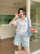 Load image into Gallery viewer, Chloe eyelet top
