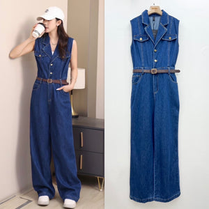 Louie denim jumpsuit