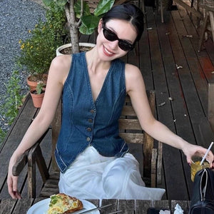 Kathleen denim vest