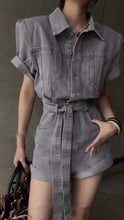 Load image into Gallery viewer, Charlotte Denim Romper
