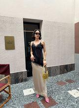 Load image into Gallery viewer, Candice lace satin skirt
