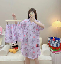 Load image into Gallery viewer, Pajamas- dress with shorts
