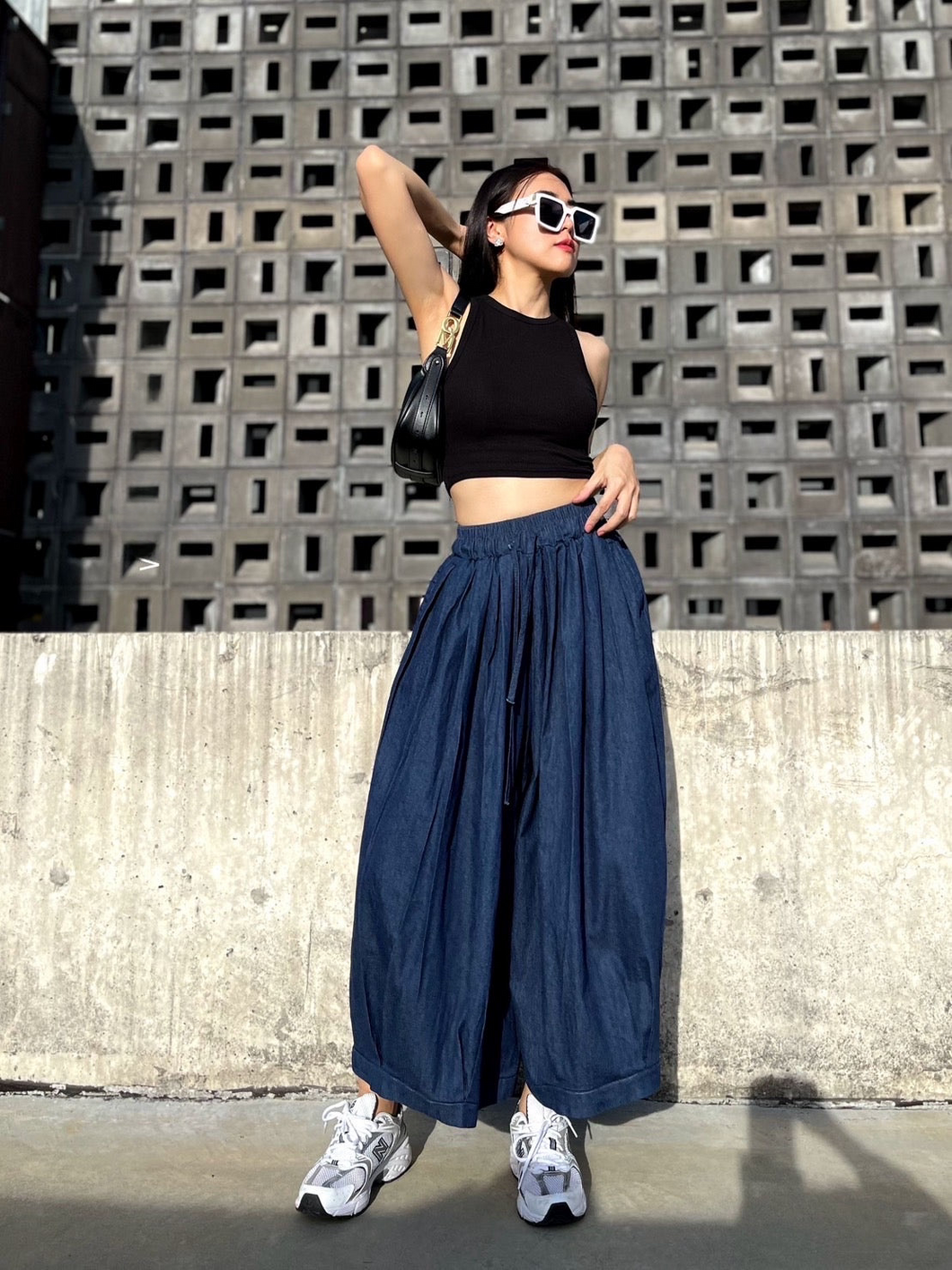 Vanessa soft denim culottes