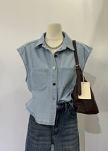 Load image into Gallery viewer, Athena denim top
