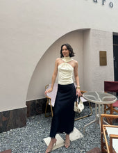 Load image into Gallery viewer, Candice lace satin skirt
