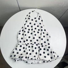 Load image into Gallery viewer, Quinn polka dot peplum top
