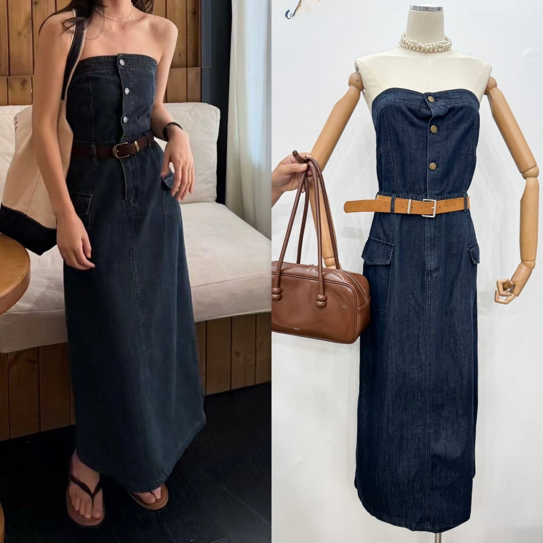 Aiko denim dress