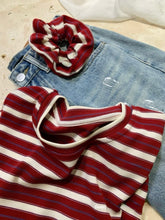 Load image into Gallery viewer, Millie striped top (with scrunchie)
