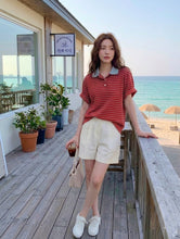 Load image into Gallery viewer, Alessa collared top
