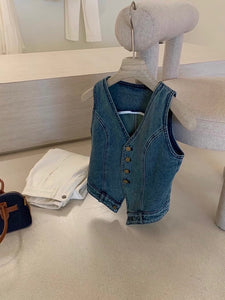 Kathleen denim vest