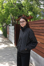 Load image into Gallery viewer, Amber polka dot in black
