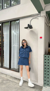 Miles soft denim set