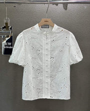 Load image into Gallery viewer, Peony eyelet top
