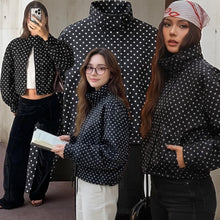 Load image into Gallery viewer, Amber polka dot in black
