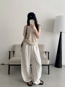 Lauren drawstring linen pants