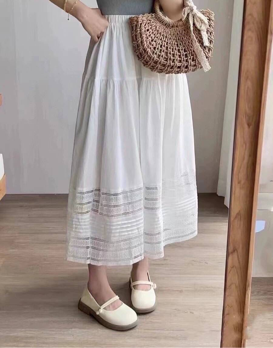 Alice eyelet skirt