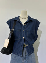 Load image into Gallery viewer, Athena denim top
