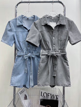 Load image into Gallery viewer, Charlotte Denim Romper
