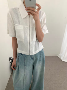 Alonso zippered top