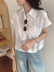 Jane eyelet top