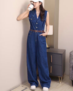 Louie denim jumpsuit