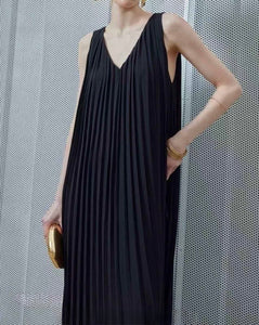 Kitty pleated maxi dress