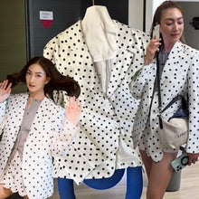 Load image into Gallery viewer, Robbie polka dot blazer
