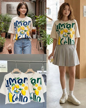 Load image into Gallery viewer, Lemon cotton top
