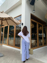 Load image into Gallery viewer, Kirby side slit linen pants
