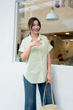 Load image into Gallery viewer, Lyndy stripes collared top
