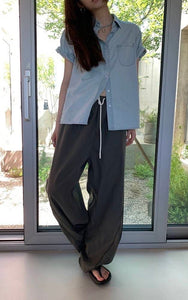 Janet soft denim top