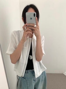 Alonso zippered top