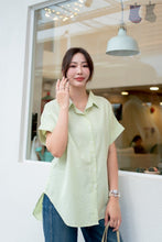 Load image into Gallery viewer, Lyndy stripes collared top

