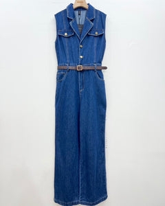 Louie denim jumpsuit