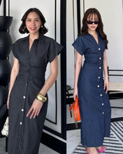 Load image into Gallery viewer, Yoshi denim dress
