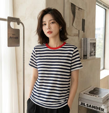 Load image into Gallery viewer, Aimee striped cotton top
