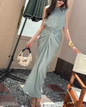 Load image into Gallery viewer, Chelsea satin dress
