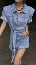 Load image into Gallery viewer, Charlotte Denim Romper
